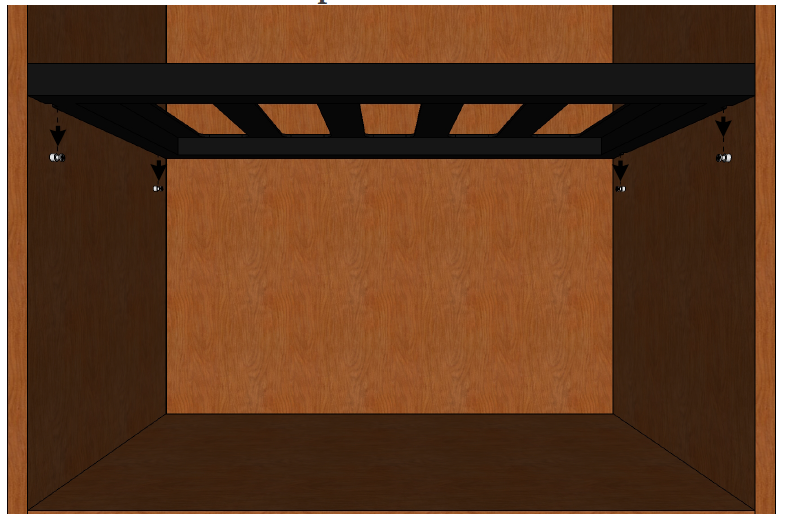 the Wine shelf (cork-facing-shelves)