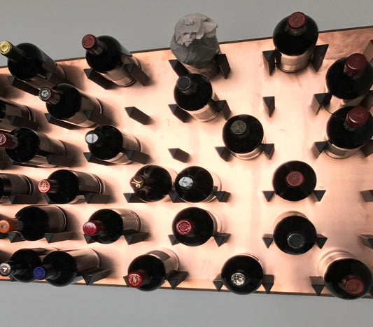 Wine Storage V Pins Black | Cabinet Mount Display Holders